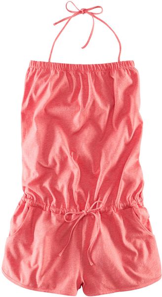 H&m Jersey Jumpsuit in Pink (coral) - Lyst