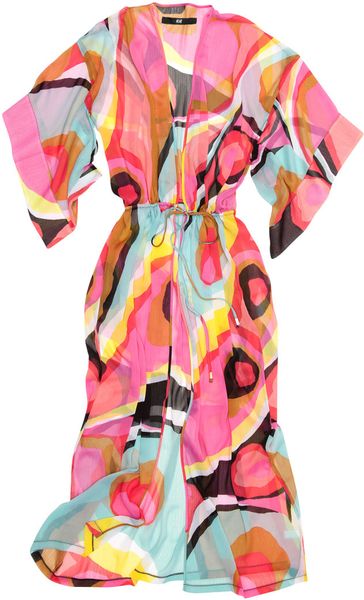 H&m Kimono in Pink - Lyst