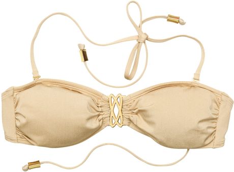 H&m Bikini Top in Beige (sand) - Lyst