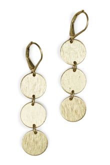 Jones New York Goldtone Tiple Circle Drops - Lyst