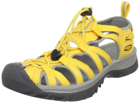 Keen Keen Womens Whisper Sandal in Yellow (mimosaneutral gray)