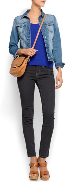 Mango Slimfit Jumper in Blue (69) - Lyst
