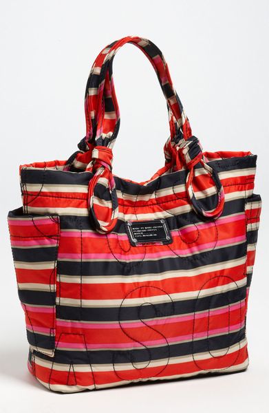 Marc By Marc Jacobs Pretty Nylon Little Tate Printed Tote in Blue (deep navy multi) - Lyst