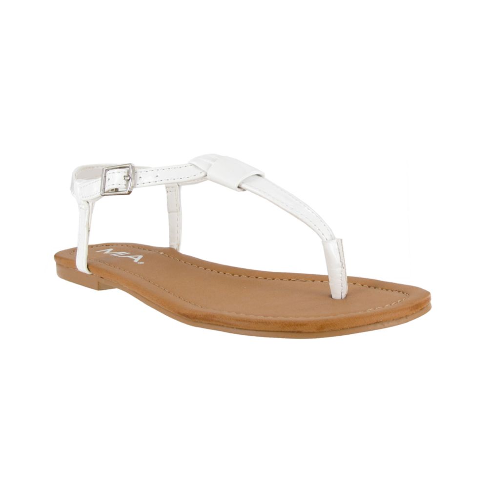 mia white sandals