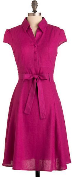 Modcloth Deuce Coupe Darling Dress in Pink (raspberry) - Lyst