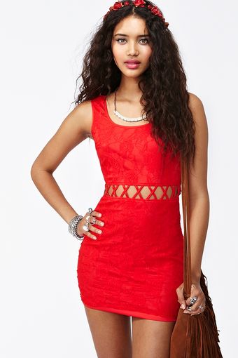 Nasty Gal Rose Lace Dress - Lyst