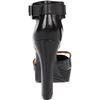 Nine West Secret Weapon Ankle Strap Sandal in Black (black/black leather) - Lyst