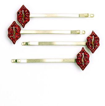 Rachel Roy Glitter Lips Bobby Pins - Lyst