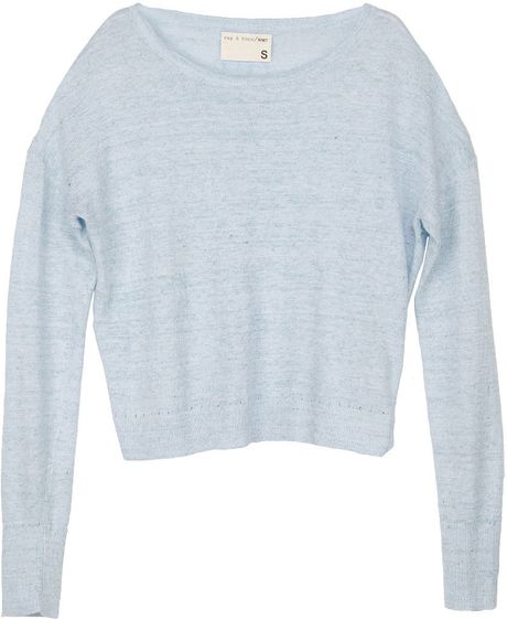 Rag & Bone Pamploma Pullover in Blue - Lyst