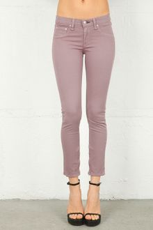 Rag & Bone Rag Bonejean Zipper Capri in Lavender - Lyst