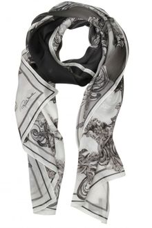 Roberto Cavalli Printed Silk Chiffon - Lyst