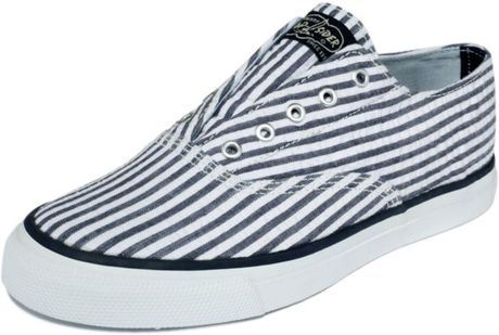 Sperry Top-sider Cameron Sneakers in Blue (navy seersucker) - Lyst