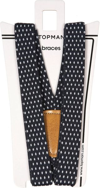  Navy Polka Dot Braces 