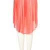Topshop Pleated Dip Hem Skirt in Pink (coral) - Lyst