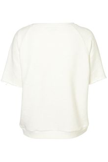 Topshop Washed Crop Sweat - Lyst