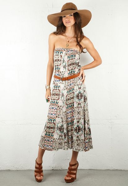 Twelfth Street By Cynthia Vincent Twelfth Street By Cynthia Vincent Convertible Skirt in Mirror Geod Print in Gray - Lyst