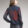 Alexander Wang Lasercut Poplin Bomber in Blue (petrol) - Lyst
