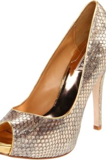 Badgley Mischka Badgley Mischka Womens Willoe Peeptoe Pump - Lyst