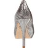 Badgley Mischka Badgley Mischka Womens Willoe Peeptoe Pump in Silver (pewter snake) - Lyst