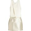 Balenciaga Combo Dress in Gold (white) - Lyst