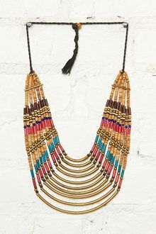 Free People Vintage Stone Metal Necklace - Lyst