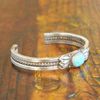 Free People Vintage Turquoise Cuff in Blue (turquoise) - Lyst