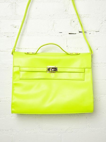 Free People Neon Nights Satchel in Yellow - Lyst