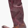 Golden Goose Deluxe Brand Maroon Calf High Zip Boots in Purple (maroon) - Lyst
