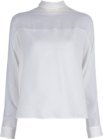 Gucci Long Sleeve Blouse - Lyst