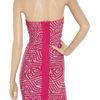 Hervé Léger Patterned Bandage Dress in Purple (pink) - Lyst
