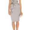 Karen Millen Romantic Mamma Mia Dress in Silver (champagne) - Lyst