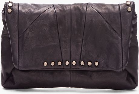 Lanvin Soft Leather Patchwork Bag in Black - Lyst