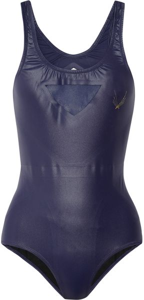 Lucas Hugh Racer Meshpaneled Cutout Swimsuit - Lyst