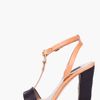 Marc Jacobs Tan Black Tstrap Heels in Black (tan) - Lyst
