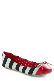 ModCloth Queen Of The Cone Flat in Red and Black - Lyst
