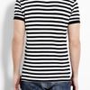 Polo Ralph Lauren Black and White Stripe Polo Shirt in Black for Men - Lyst