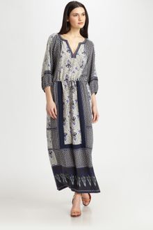Rebecca Taylor Printed Silk Dress - Lyst
