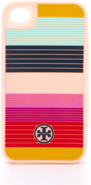 Tory Burch Striped Silicone Iphone 4 Case in Multicolor - Lyst