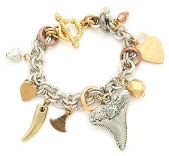  Charm Chain Tooth Bracelet 