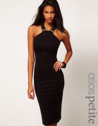 ASOS Collection Asos Petite Exclusive Pencil Dress with Strap Detail - Lyst