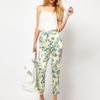 Asos Collection Asos Ankle Grazer Trousers in Floral Print in Blue (yellowprint) - Lyst
