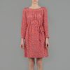 Aspesi Printed Silk Crêpe De Chine Dress in Floral (red) - Lyst