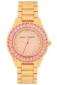 Betsey Johnson Womens Rose Gold Finish Stainless Steel Bracelet 30mm 03 - Lyst