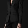 Burberry Prorsum Virgin Wool Puff Shoulder Jacket in Black - Lyst