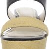 Calvin Klein Calvin Klein Womens Lorianne Platform Sandal in Black (black/natural) - Lyst