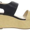 Calvin Klein Calvin Klein Womens Lorianne Platform Sandal in Black (black/natural) - Lyst