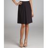 Celine Brown Wool Blend Front Pleated Skirt in Brown - Lyst