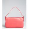 Fendi Red Leather Logo Buckle Baguette in Pink (red) - Lyst
