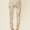 Free People Feather Print Ankle Crop in Beige (cream combo) - Lyst