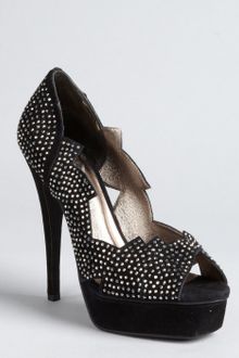 Jeffrey Campbell Black Suede Crystal Studded Stiletto Turner Platform Pumps - Lyst